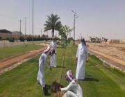 بلدية اللهابة تواصل جهودها بزراعة أشجار الظل والزينة باللهابة والمراكز التابعة بمشاركة منسوبي البلدية والمتطوعين