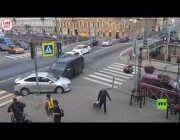 سيارة وفد قطري تتسبب بحادث سير في بطرسبورغ