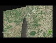 صور من الأقمار الصناعية تظهر مدى قوة الحريق في ولاية إلينوي