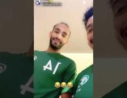 عبدالله عطيف يظهر مع سالم الدوسري بقميص المنتخب الوطني