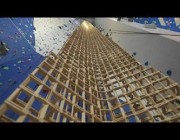فرنسي يحطم الرقم القياسي في بناء برج من الخشب