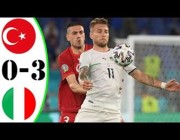 ملخص أهداف مباراة إيطاليا 3 – 0 تركيا في يورو 2020