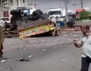 “مرور عسير” يوضح سبب حـادث الشاحنة المروع الذي وقع صباح اليوم في محايل