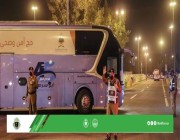 صور تظهر جانباً من جهود رجال المرور خلال نفرة الحجاج من عرفات إلى مزدلفة