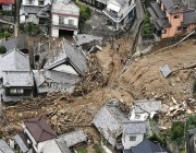 20 مفقودا في انهيارات أرضية بسبب الأمطار الغزيرة في اليابان