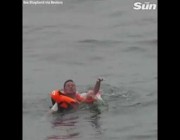 إنقاذ بحار مكث 49 ساعة في الماء بعد غرق مركبته بالقرب من ليبيريا
