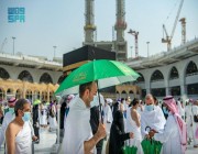 شؤون الحرمين: توزيع (60) ألف مظلة على الحجاج والعاملين في المسجد الحرام