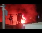 مشاهد صادمة من حريق مستشفى الحسين في العراق