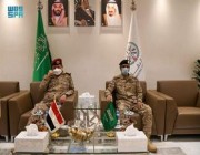 نائب رئيس هيئة الأركان العامة قائد القوات المشتركة المكلف يستقبل وزير الدفاع اليمني