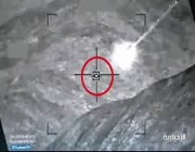 لحظة اعتراض وتدمير صاروخًا باليستيًا أطلقته ميليشا الحوثي تجاه نجران (فيديو)