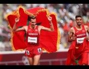 لحظة فوز المغربي سفيان البقالي بذهبية أولمبياد طوكيو 2020