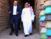 وزير الخارجية يصطحب نظيره النمساوي في جولة لمعالم العلا ومدائن صالح (صور)
