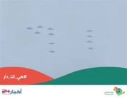 شاهد.. طائرات F15 الدفاعية تشكل رقم 91 في سماء الرياض احتفالاً باليوم الوطني