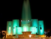سفارة المملكة في باكستان تتوشح باللون الأخضر بمناسبة اليوم الوطني الـ 91