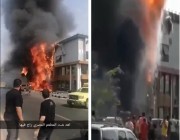 حريق هائل يلتهم مطعما مصريا ويدمر محتوياته بالكامل في جدة (فيديو)