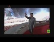 رئيس كوريا الشمالية يحضر عرضًا عسكرياً ضخماً