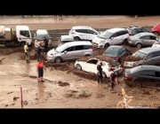 فيضانات تقطع الكهرباء وتعطل القطارات في إسبانيا
