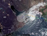 المسند: إعصار شاهين يبعد عن حدود المملكة نحو 700 كم وسرعته الدورانية 121 كم/ساعة
