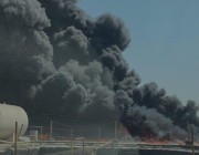 دبي.. حريق هائل في منطقة “جبل علي” الصناعية