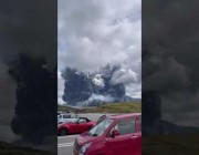 انفجار بركان جبل “أسو” في اليابان