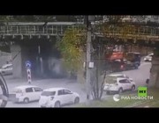 تحطم جسر اصطدمت به شاحنة شرق روسيا