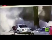 لحظة انهيار مبنى سكني في مدينة باتومي بجورجيا