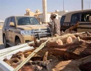 القوات الخاصة للأمن البيئي تضبط موقعًا لتخزين الحطب المحلي في مدينة الرياض
