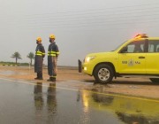 الدفاع المدني يحذر من سقوط أمطار رعدية على بعض مناطق المملكة
