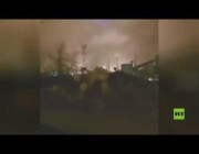 اندلاع حريق في مستودع مصنع الصلب بروسيا