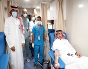 شاب بوادي الدواسر في الثلاثينات من عمره يتبرع بالدم عشر مرات