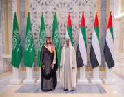 شاهد.. مراسم استقبال رسمية لولي العهد في قصر الوطن في أبوظبي بمناسبة زيارته الإمارات