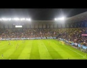 أجواء جماهيرية كبيرة في ملعب مرسول بارك أثناء لقاء برشلونة وبوكا جونيورز في كأس مارادونا
