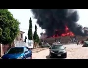 حريق ضخم يلتهم مركزاً تجارياً بنيجيريا ويتسبب في تدميره