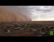 عاصفة رملية ضخمة تغطي ولاية أسترالية
