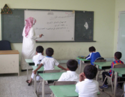 معلم في الأفلاج يرفض الإجازة المرضية لاستقبال طلابه في المرحلة الابتدائية