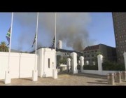 اندلاع حريق في مقر برلمان جنوب إفريقيا