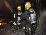 إنقاذ 3 نساء وطفلين من حريق اندلع بمنزل في الرياض ونقل 3 منهم للمستشفى (صور)