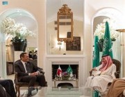 وزير الخارجية يلتقي وزير خارجية دولة قطر