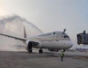 وصول أولى رحلات الخطوط الجوية السعودية لمطار بانكوك (صور)