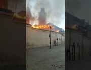 حريق كبير في أحد الأسواق بمدينة فاس المغربية