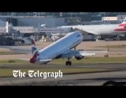 طائرة للخطوط البريطانية تفشل في الهبوط بمطار هيثرو بسبب الرياح العاتية