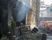 11 قتيلاً حصيلة حريق في مركز تسوق في دمشق