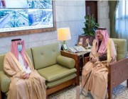 أمير الرياض يستقبل رئيس جامعة المجمعة
