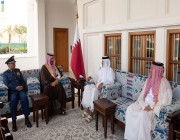 أمير دولة قطر يستقبل سمو نائب وزير الدفاع