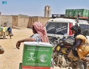 سلمان للإغاثة يوزع أكثر من 37 طنًا من السلال الغذائية في مديرية لودر بمحافظة أبين