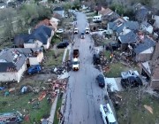 شاهد.. حجم الدمار الذي خلفه إعصار تكساس