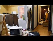 غرفة تهتز بكامل أثاثها جراء زلزال في اليابان