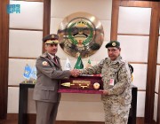 قائد القوات البرية الملكية السعودية يستقبل قائد القوات البرية الأميرية القطرية
