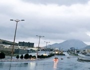 هطول أمطار الخير على محافظة أحد رفيدة
