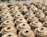 1550 لغمًا في الأراضي اليمنية نزعها مركز الملك سلمان للإغاثة عبر مشروع “مسام” خلال الأسبوع الثالث من شهر أبريل